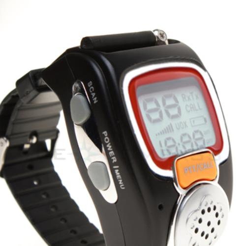 Pair Wrist Watch Style Walkie Talkie Digital Radio Mic  