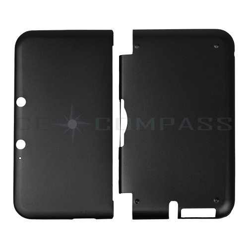 Black Aluminum Hard Case Cover + LCD Screen Protector For Nintendo 3DS 