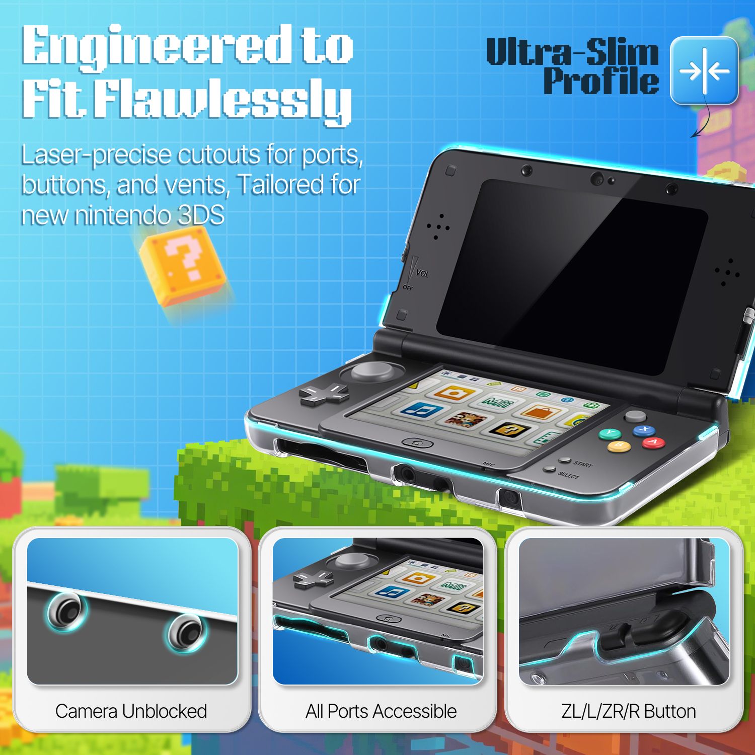 Allows full access to the touch screen, ports, cameras and all the buttons