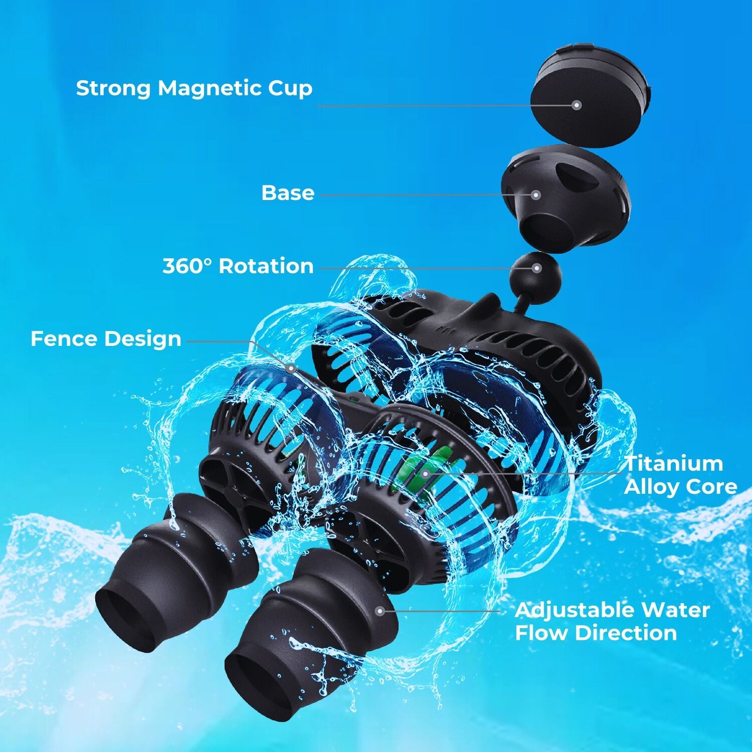 Circulation Pump Wave Maker 3200 GPH Aquarium Reef Powerhead