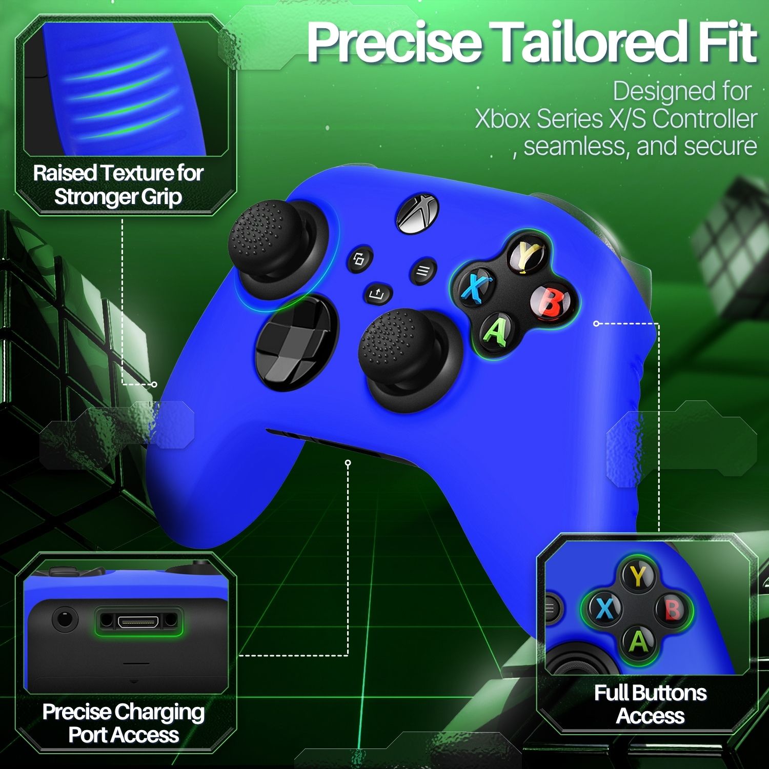 Improves Gaming Experience - The Controller Grip is ergonomically designed with textured grip to prevent slipping which could otherwise lead to muscle strain exerting effort on keeping your controller from sliding off your hands. That simply translates to longer gaming time and better game performance