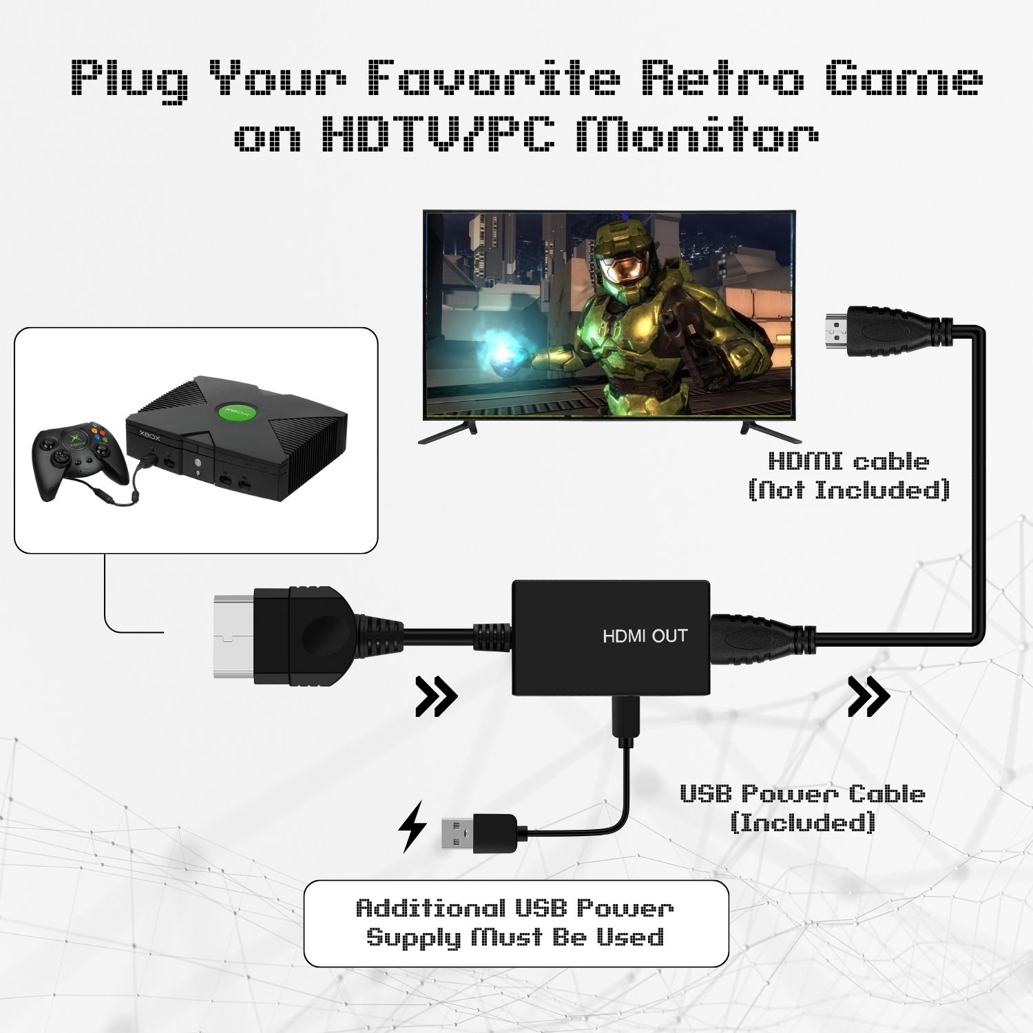 Effortless Functionality -Enjoy a straightforward installation with HDMI adapters plug-and-play functionality. Simply connect it to your console and monitor using an HDMI cable, without the need for additional settings or drivers.