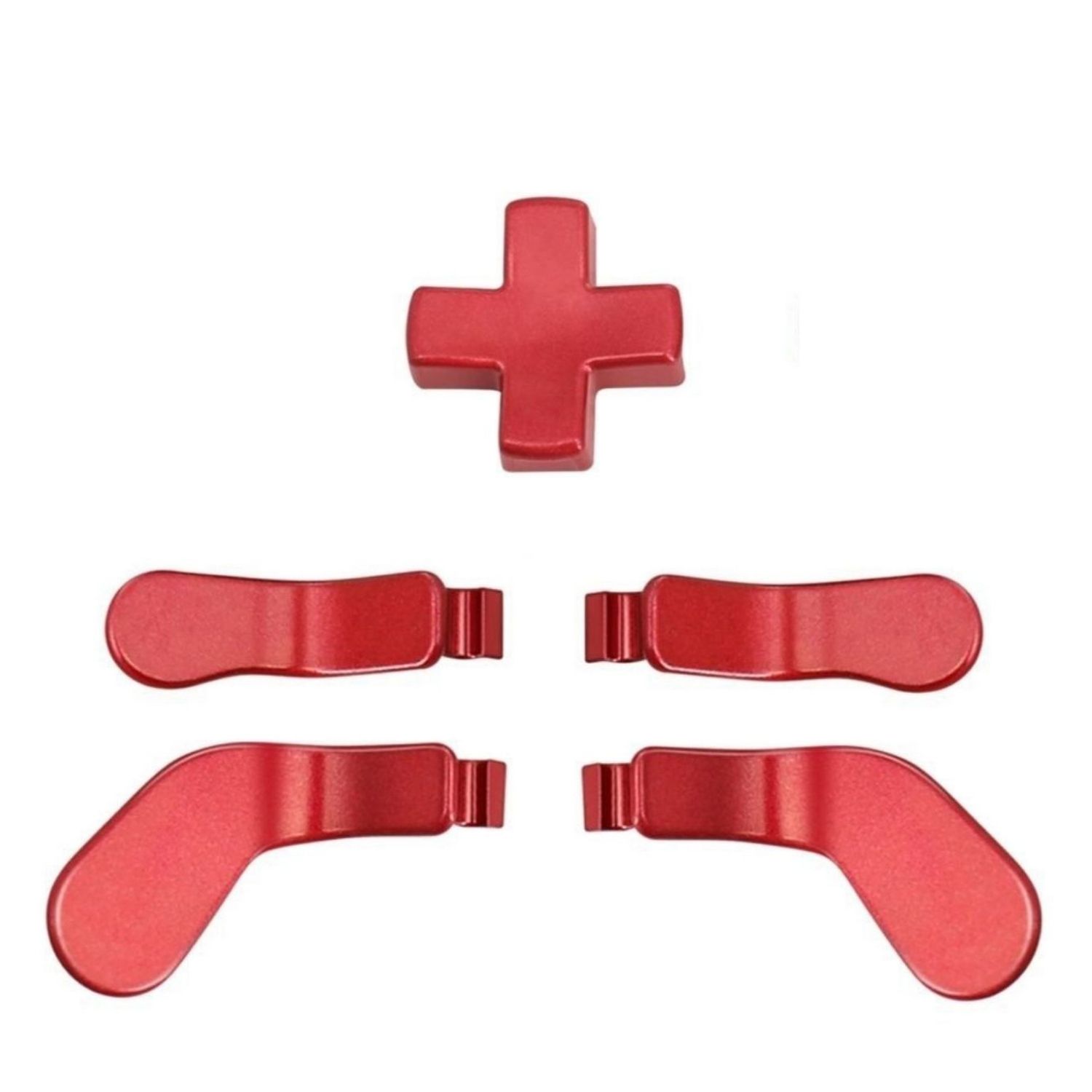 TNP 5 in 1 Elite Controller Paddles for Xbox One Elite Series 2 - Replacement Metal Stainless Steel Paddles Trigger & D-Pad Parts Accessories Compatible with Xbox Elite Controller Series 2 Core, Red